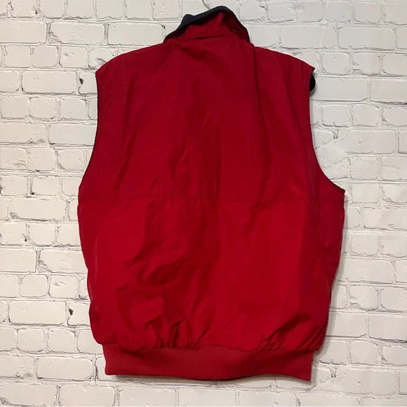 Patagonia Synchilla Vintage 90s Mens Fleece Lined Blue & Red Vest Large Gorpcore